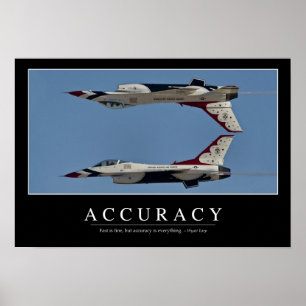 Poster Precisão: Cotação Inspiracional