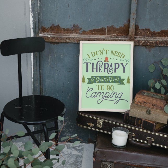 Poster Preciso Acampar Não Terapêutica (Criador carregado)