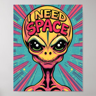 Poster Preciso de Alienígena espacial