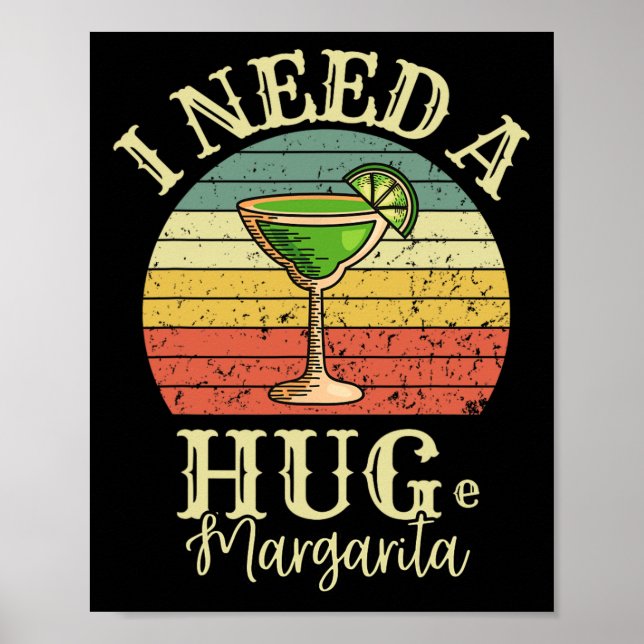 Poster Preciso De Uma Grande Margarita Para Beber Cinco D (Frente)