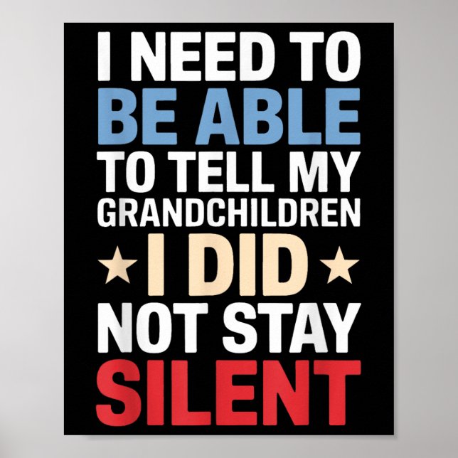 Poster Preciso Poder Dizer Aos Meus Avós Que Não. (Frente)