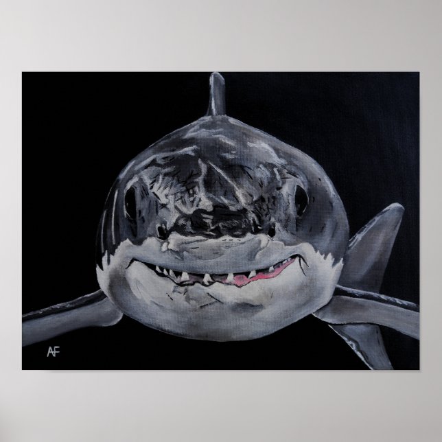 Poster Predador do Mar Pintura de Alfred Fox (Frente)