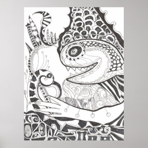 Poster Predador Pré-Histórico
