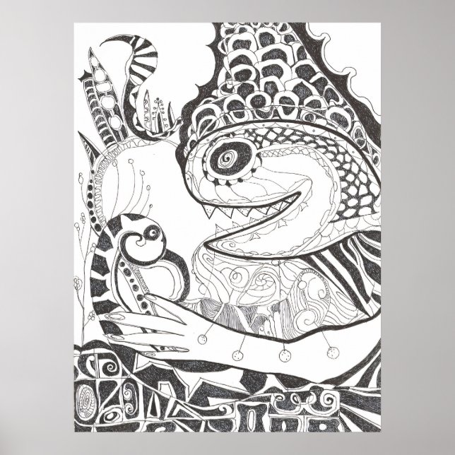 Poster Predador Pré-Histórico (Frente)