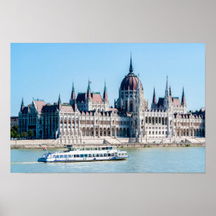 Poster Prédio do Parlamento Húngaro na cidade de Budapest