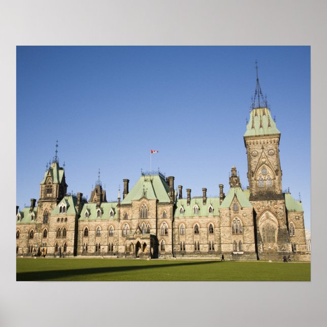 Poster Prédio parlamentar em Ottawa, Ontário, Canadá (Frente)