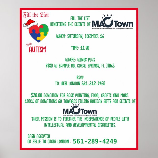 Poster Preencha a lista, 2023 (Frente)