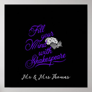 Poster Preencha sua mente com Shakespeare O último presen