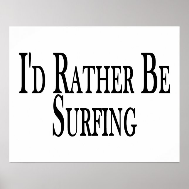 Poster Preferencialmente A Surfar (Frente)