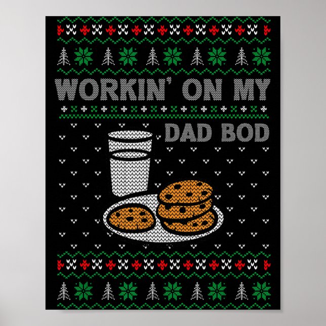 Poster Pregnancy New Mom Baby Pregnant Christmas Matching (Frente)