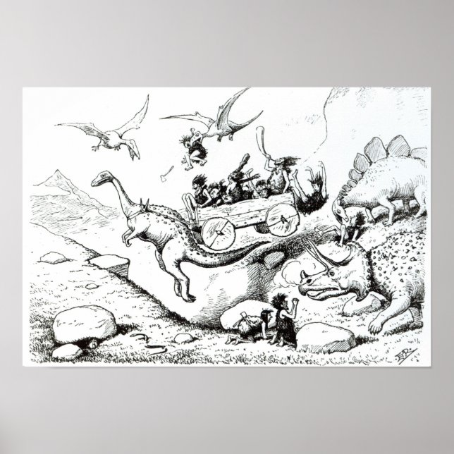 Pôster Prehistoric Peeps, 1894 (Frente)