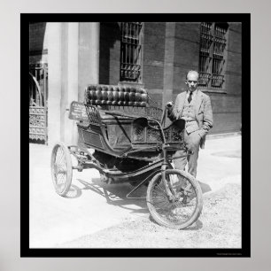 Poster Prêmio 1924 do automóvel da Três-Roda primeiro