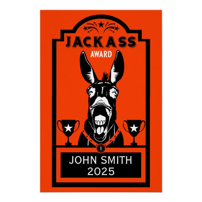 Pôster Prêmio de Jackass (Frente)