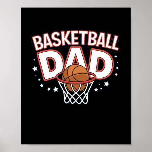 Poster Prêmio de Pai de Basquete (Frente)