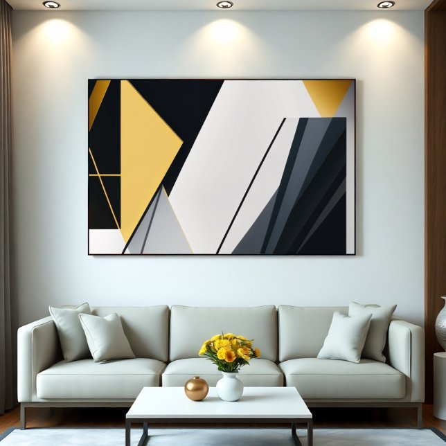 Poster Premium Diagonal Geometry (Criador carregado)