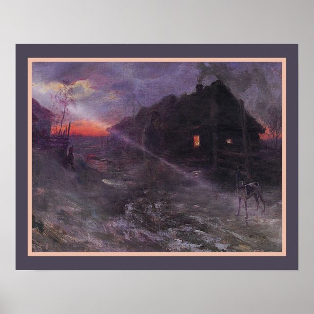 Poster "Premonition", por Henryk Weyssenhoff ca.1893 (Frente)