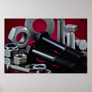 Pôster Prendedores industriais bonitos