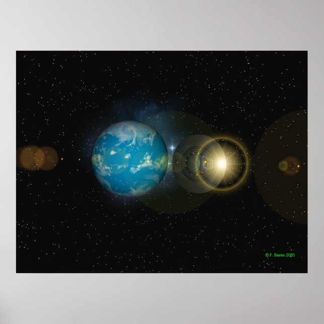 Pôster Prendendo Saucer Com A Terra (Frente)