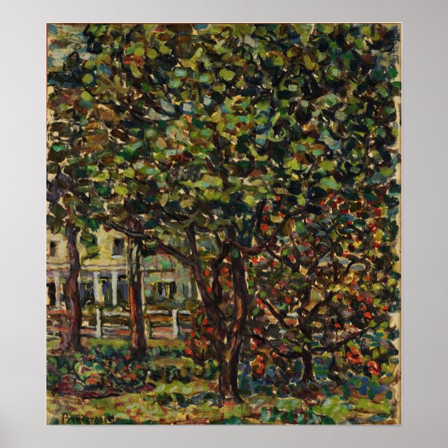 Poster Prendergast - Árvores (Frente)