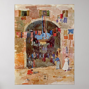 Poster Prendergast - Castelo Riva Degli Schiavoni 1898
