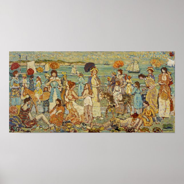 Poster Prendergast - Cena de Praia (Frente)