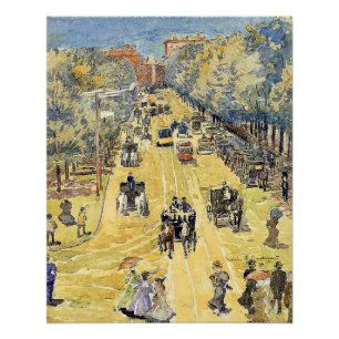 Pôster Prendergast - Charles Street, Boston,