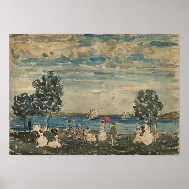Poster Prendergast - Figures On A Beach 1910 (Frente)