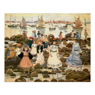 Pôster Prendergast - Low Tide, Beachmont,
