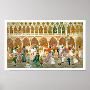 Pôster Prendergast: Luz solar no quadrado de St Mark