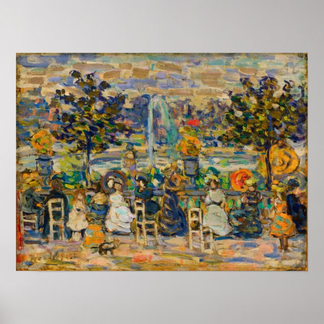 Poster Prendergast - Nos Jardins de Luxemburgo (Frente)