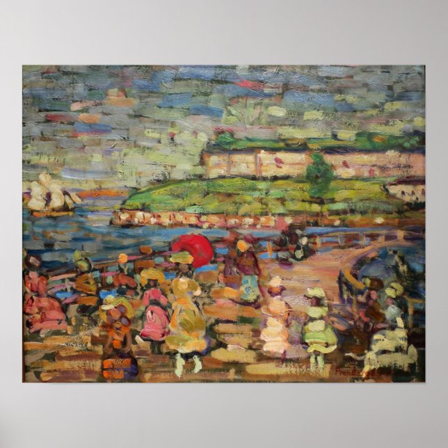 Poster Prendergast - Números Em Uma Ponte (Frente)