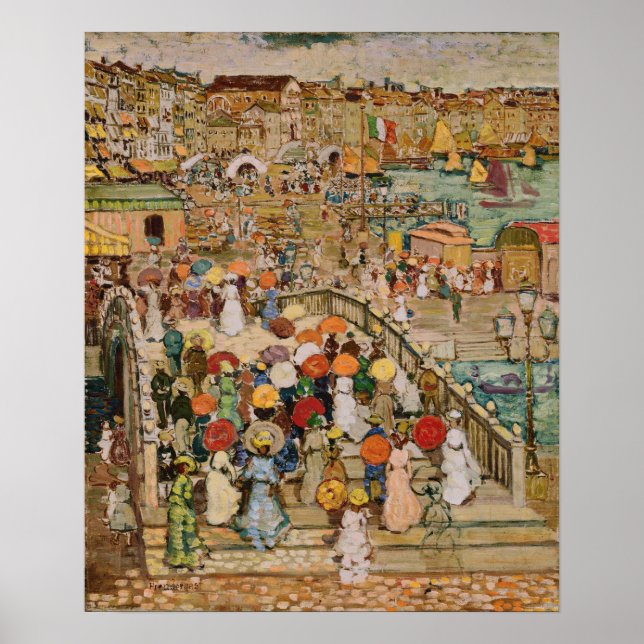 Poster Prendergast - Ponte Della Paglia (Frente)