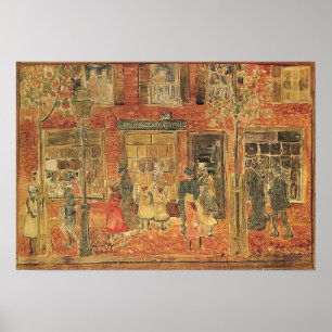 Poster Prendergast - Street Scene 1894