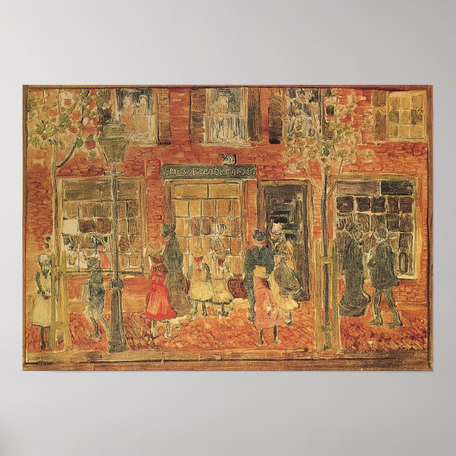 Poster Prendergast - Street Scene 1894 (Frente)