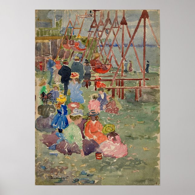 Poster Prendergast - Swings Revere Beach (Frente)