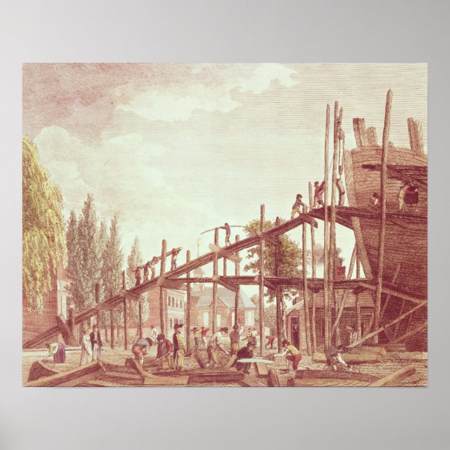 Pôster Preparação para a guerra para defender o comércio (Frente)