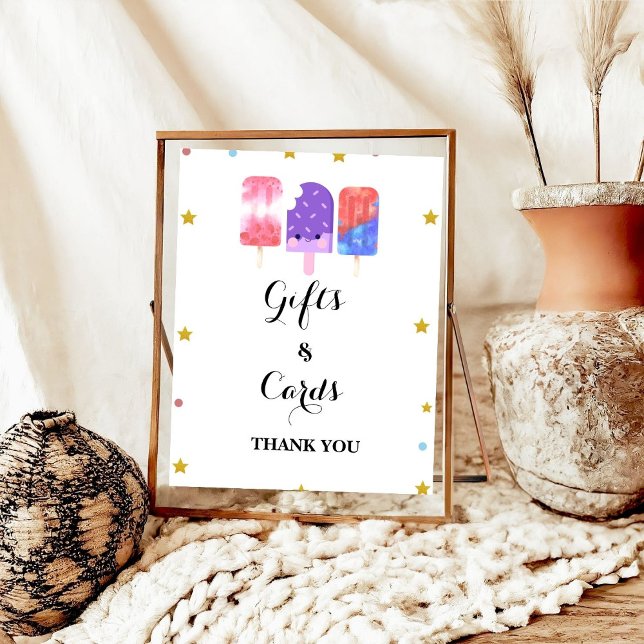 Poster Preparado para pop Popsicle Oferta e Cartão de Chá (Criador carregado)