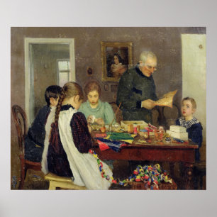 Pôster Preparation for Christmas, 1896