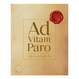 Pôster Preparation Motivational Quote - Latin Poster Art