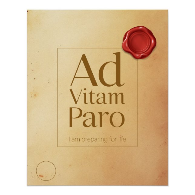 Pôster Preparation Motivational Quote - Latin Poster Art (Frente)