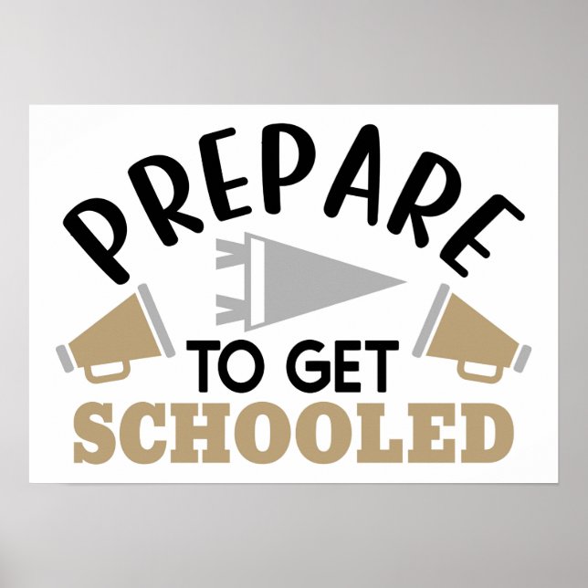 Poster Prepare-se para Aprender – Ousado & Motivacional  (Frente)
