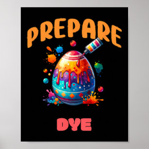 Poster Prepare-Se Para Cortar A Páscoa Engraçada Colorida