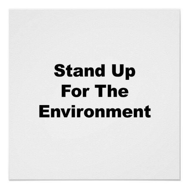 Pôster Prepare-se para o Sinal de Protesto Ambiental (Frente)