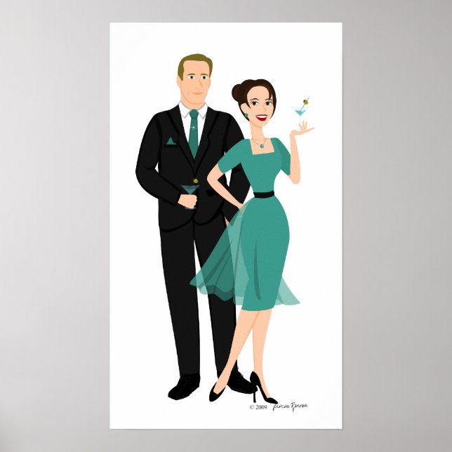 Pôster Prepare Seu Martinis! (Frente)