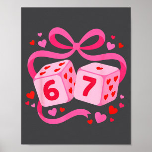 Poster Preppy 67 Dia dos Namorados Six Seven Dados 6 7 Am