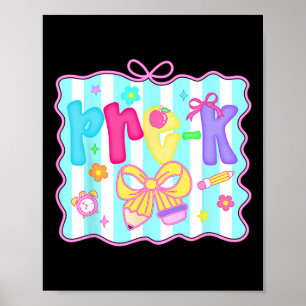 Poster Preppy Ck Para Escola Pré-k Lindo Coquette Laço Me