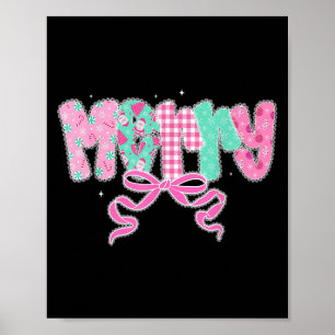 Poster Preppy Feliz Natal Coquette Lace Bonitas Raparigas