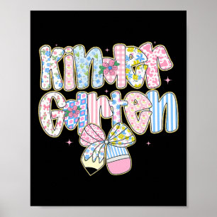 Poster Préppy Floral de Volta às Aulas para Meninas de Ja