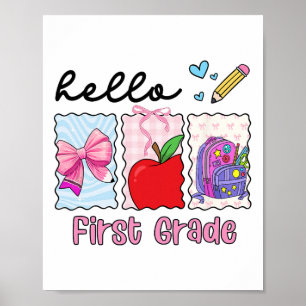 Poster Preppy Garota Ck Para Escola Olá Primeiro Grau Pro