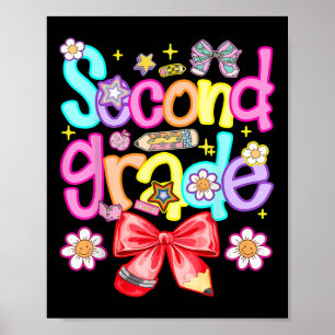 Poster Préppy Segunda Série De Volta à Escola Menina da 2